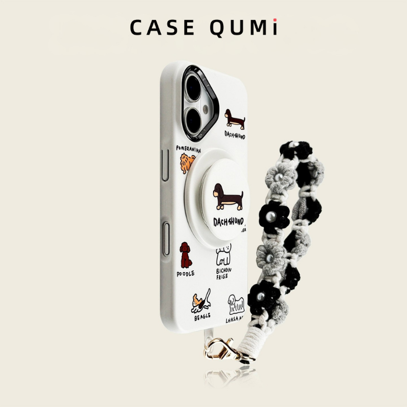 Degrade Pembe-Yeşil Manyetik Stand İphone Kılıfı