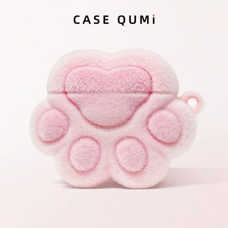 Peluş Kedi Pati Tasarımlı AirPods Kılıfı