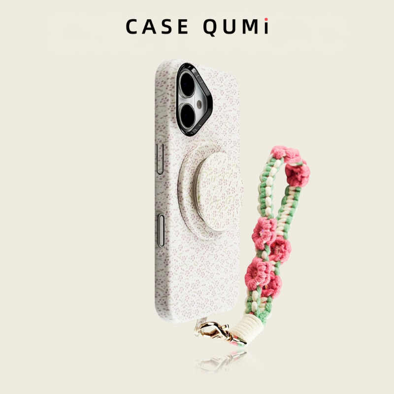 Degrade Pembe-Yeşil Manyetik Stand İphone Kılıfı