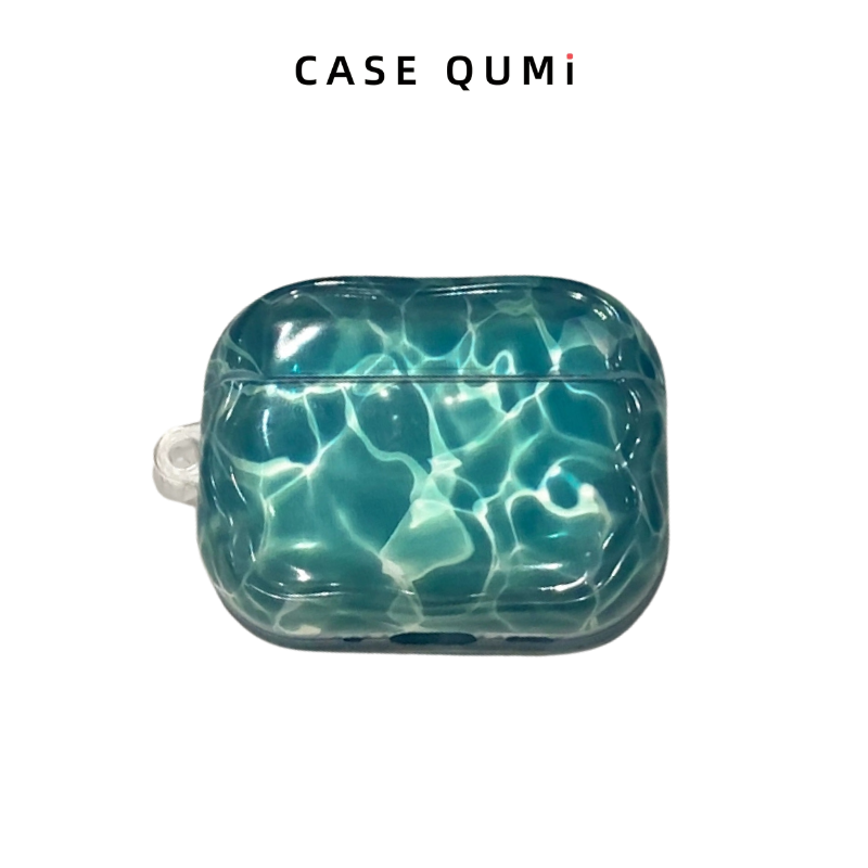 Yarı Saydam Dalgalı Kablosuz Şarj Uyumlu  AirPods Kılıfı