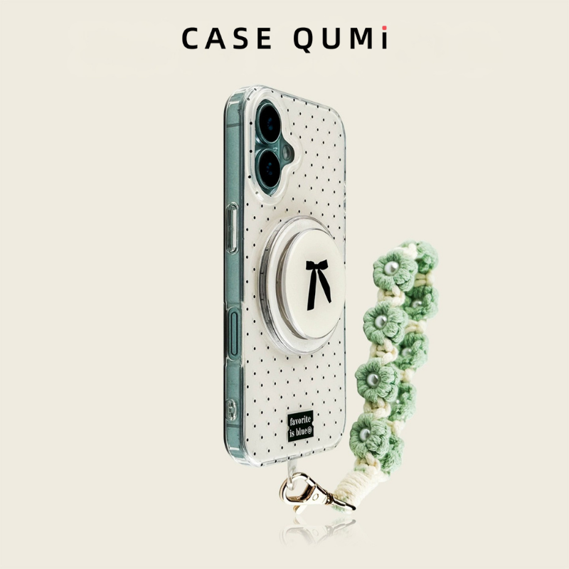 Degrade Pembe-Yeşil Manyetik Stand İphone Kılıfı