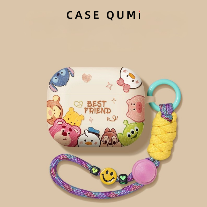 Best Friend Karakter Baskılı Silikon AirPods Kılıfı