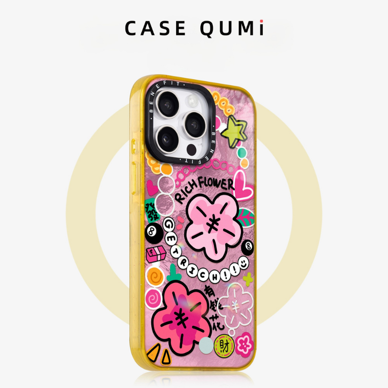 Benefit Pembe Rich Flowers İphone Kılıfı
