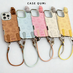 Sevimli Peluş Figür Askılı iPhone Kılıfı