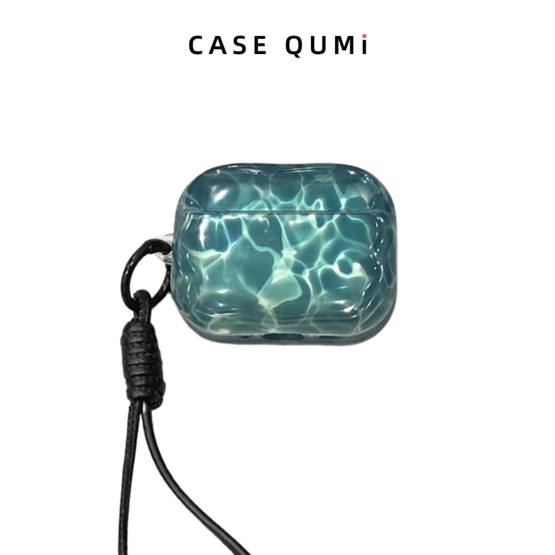 Yarı Saydam Dalgalı Kablosuz Şarj Uyumlu  AirPods Kılıfı