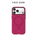Carcasă pentru iPhone cu design original și buline - roz