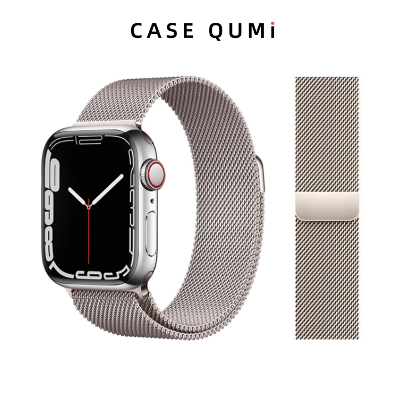 Apple Watch Metal Manyetik Kordon -Milano Loop Starlight