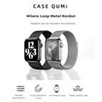 Curea magnetică din metal pentru Apple Watch - Cataramă ovală neagră
