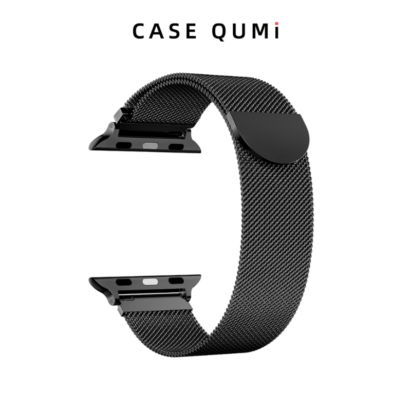 Apple Watch Metal Manyetik Kordon -Oval Toka Siyah