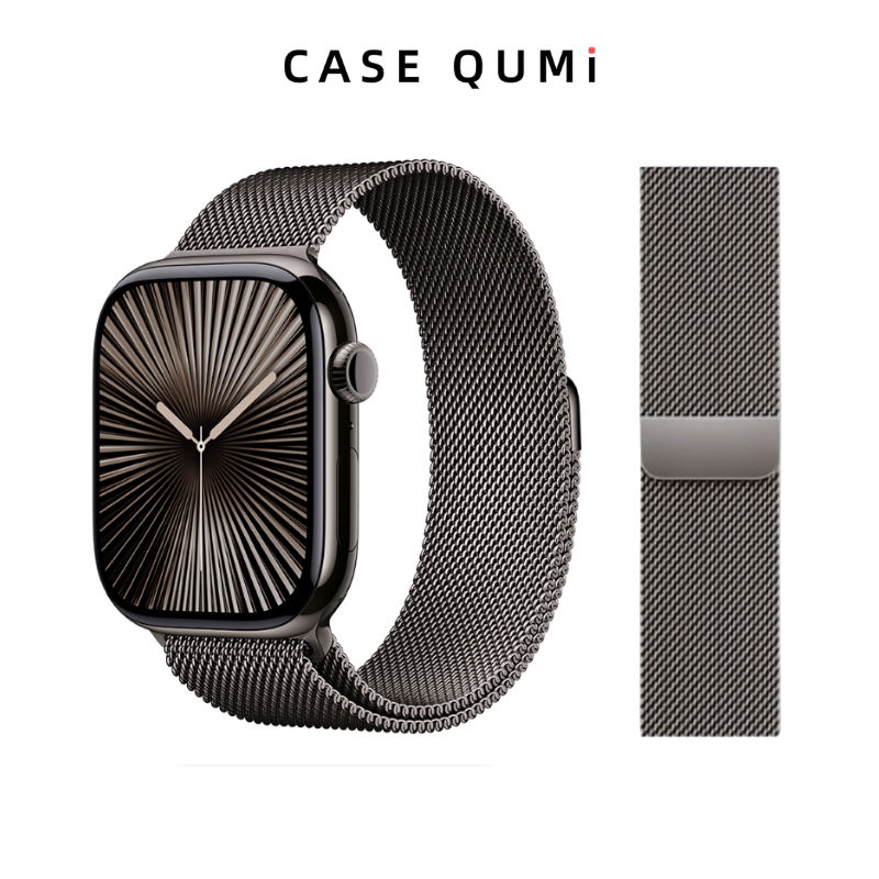 Apple Watch Metal Manyetik Kordon -Milano Loop Grafit