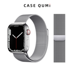 Curea magnetică metalică Apple Watch - Milano Loop argintie