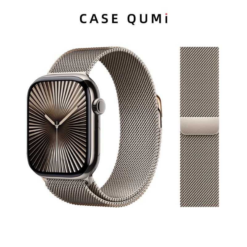 Apple Watch Metal Manyetik Kordon -Milano Loop Metalik Orijinal Renk