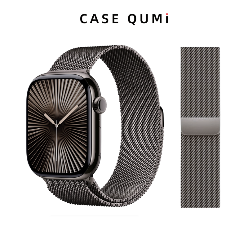 Apple Watch Metal Manyetik Kordon -Milano Loop Slate